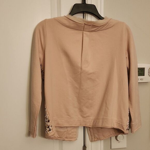 Postmark by Anthropologie Soft Peach Bedazzled Cardigan w/ Sequins Size XS - Picture 10 of 12